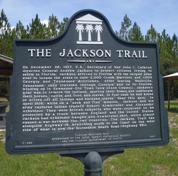THE JACKSON TRAIL WAR MEMORIAL MARKER