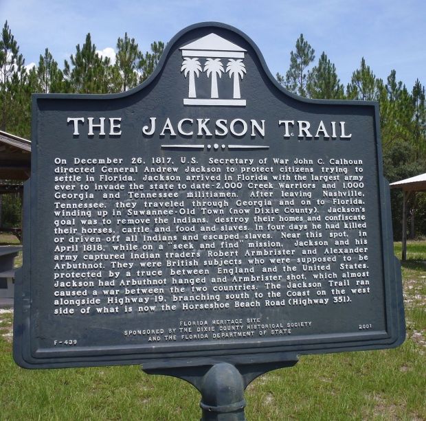 THE JACKSON TRAIL WAR MEMORIAL MARKER