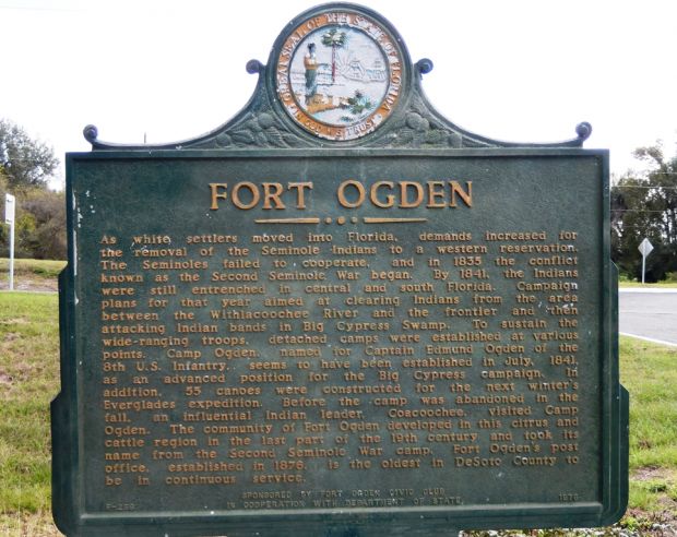 FORT OGDEN WAR MEMORIAL MARKER