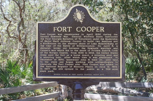 FORT COOPER WAR MEMORIAL MARKER