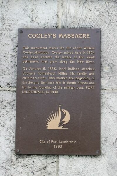 COOLEY’S MASSACRE WAR MEMORIAL PLAQUE