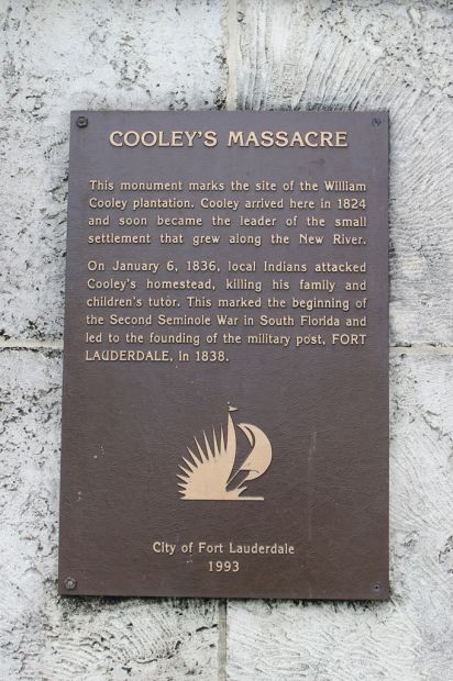 COOLEY’S MASSACRE WAR MEMORIAL PLAQUE