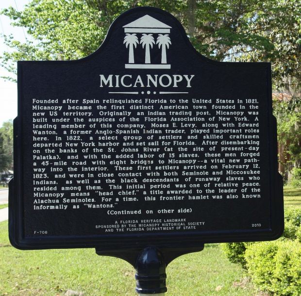 MICANOPY MEMORIAL MARKER FRONT