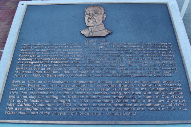 WALKER HALL WAR MEMORIAL PLAQUE