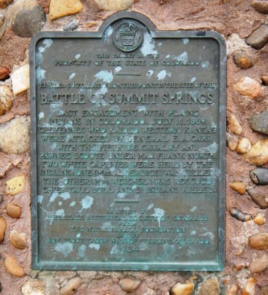 BATTLE OF SUMMIT SPRINGS MEMORIAL PLAQUE