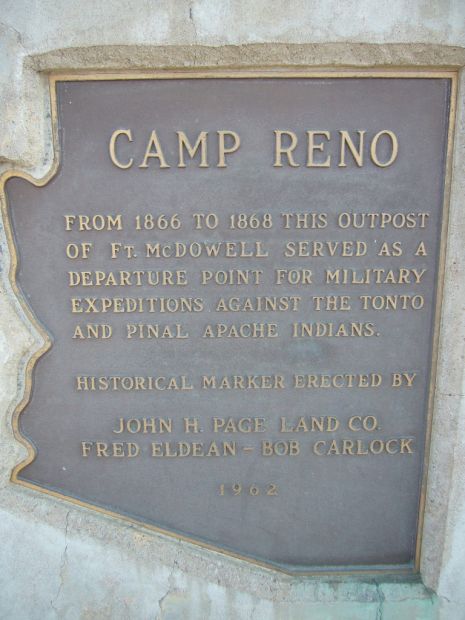 CAMP RENO MEMORIAL PLAQUE