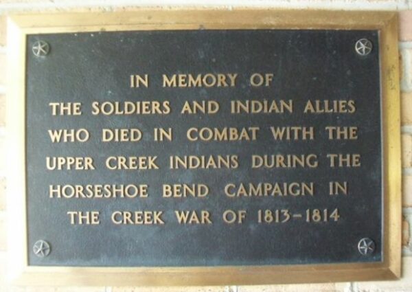 HORSESHOE BEND CAMPAIGN MEMORIAL PLAQUE