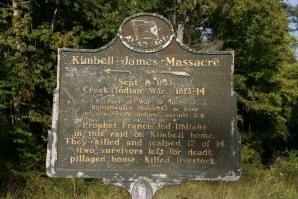 KIMBELL-JAMES MASSACRE MEMORIAL MARKER