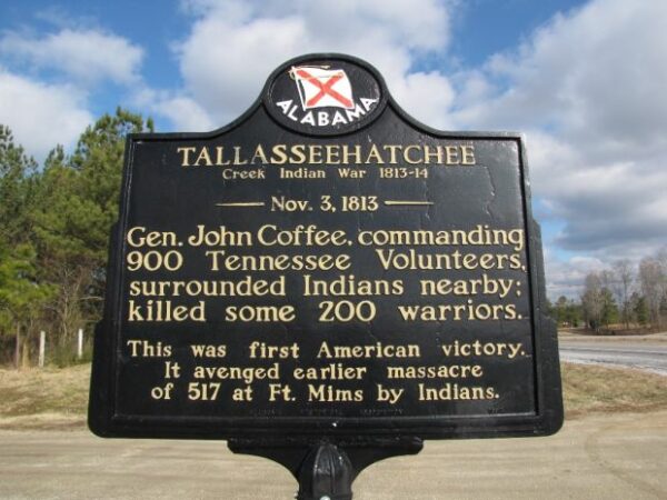 TALLASSEEHATCHEE CREEK INDIAN WAR MEMORIAL MARKER