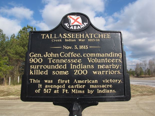TALLASSEEHATCHEE CREEK INDIAN WAR MEMORIAL MARKER