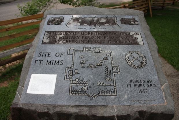SITE OF FT. MIMS WAR MEMORIAL