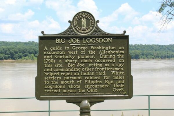 BIG JOE LOGSDON MEMORIAL MARKER FRONT
