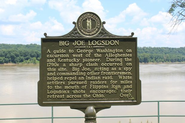 BIG JOE LOGSDON MEMORIAL MARKER FRONT