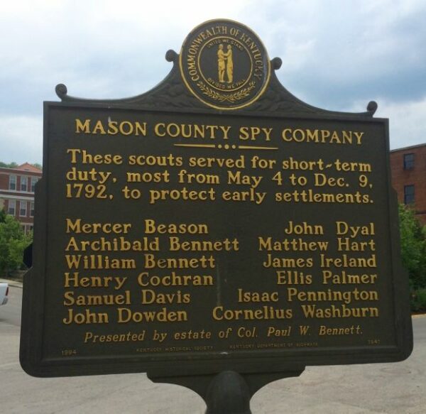 MASON COUNTY SPY COMPANY MEMORIAL MARKER II