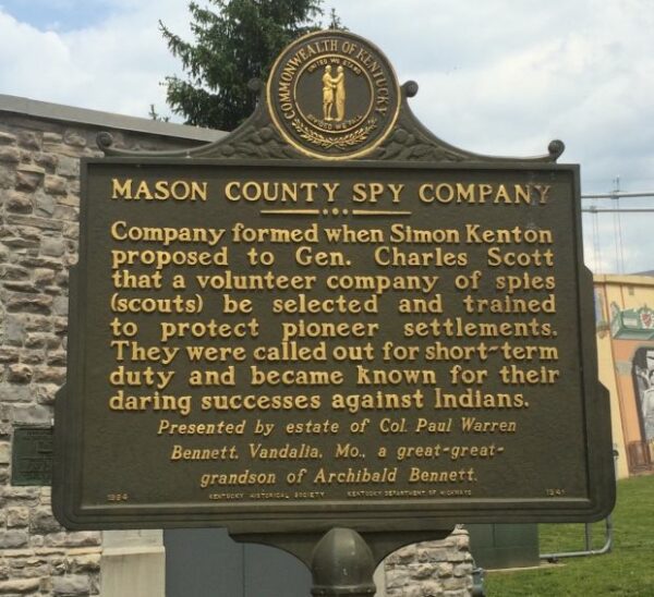 MASON COUNTY SPY COMPANY MEMORIAL MARKER I