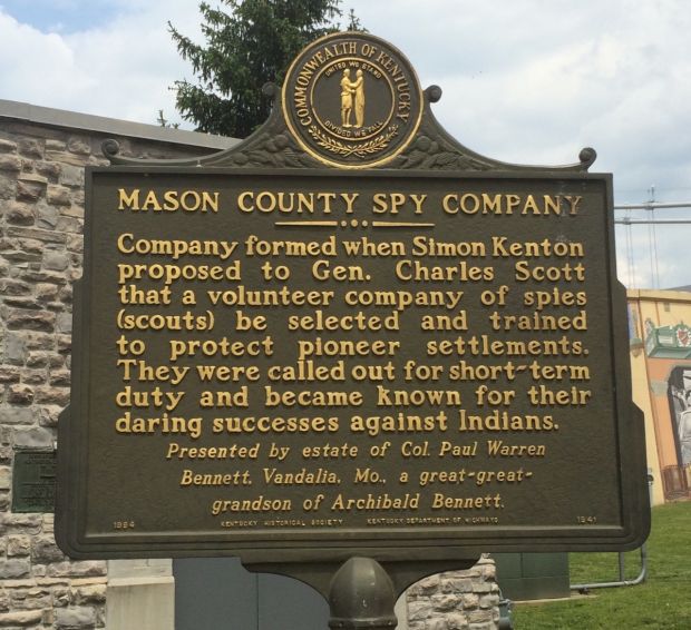 MASON COUNTY SPY COMPANY MEMORIAL MARKER I