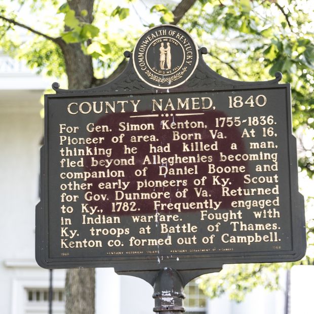 COUNTY NAMED, 1840 MEMORIAL MARKER