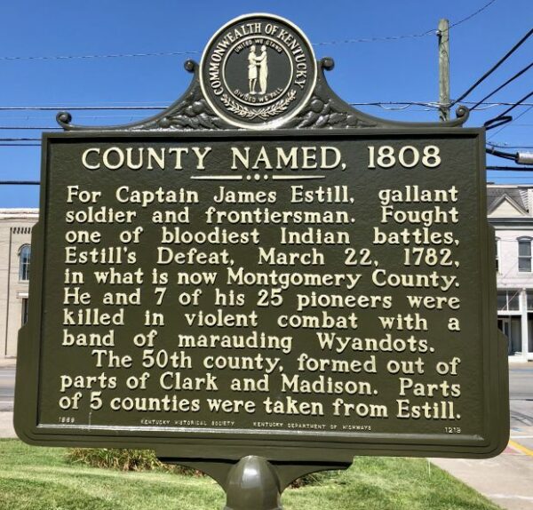 COUNTY NAMES, 1808 MEMORIAL MARKER