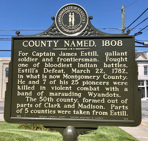COUNTY NAMES, 1808 MEMORIAL MARKER