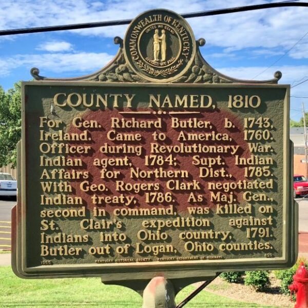 COUNTY NAMED, 1810 MEMORIAL MARKER