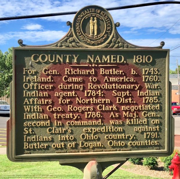 COUNTY NAMED, 1810 MEMORIAL MARKER