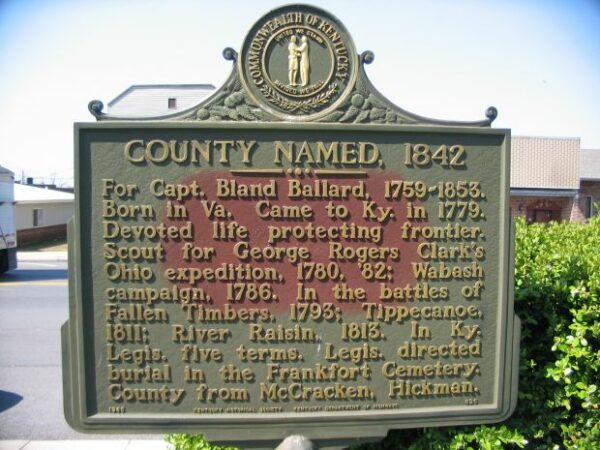 COUNTY NAMED, 1842 MEMORIAL MARKER