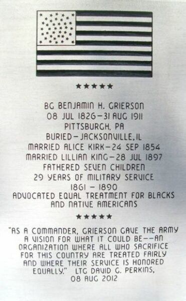 BG BENJAMIN H. GRIERSON MEMORIAL STONE A