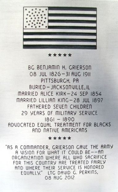 BG BENJAMIN H. GRIERSON MEMORIAL STONE A