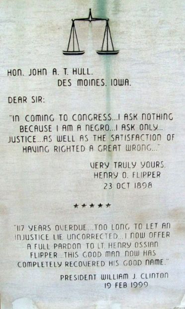 2ND LT. HENRY OSSIAN FLIPPER MEMORIAL STONE D