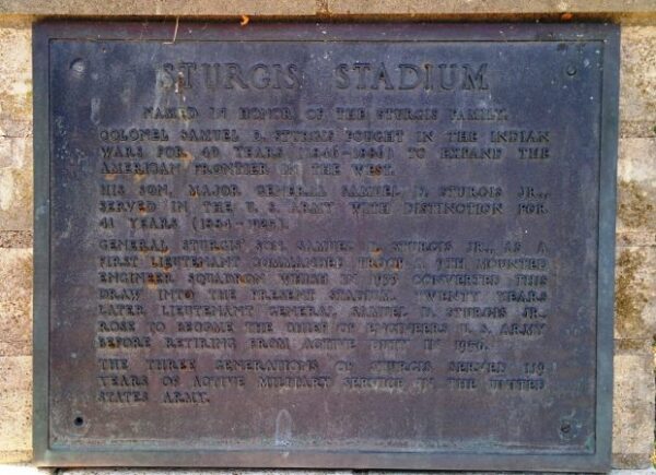 STURGIS STADIUM MEMORIAL PLAQUE