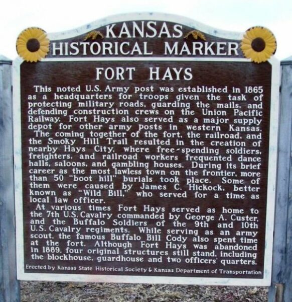 FORT HAYS MEMORIAL MARKER