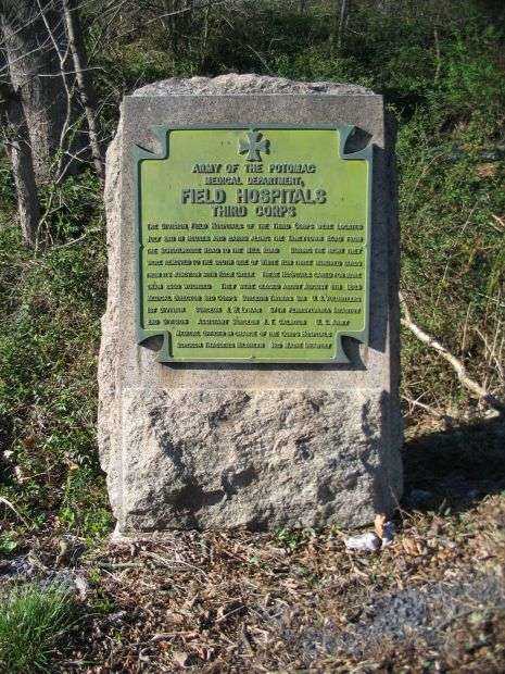 FIELD HOSPITALS THIRD CORPS WAR MEMORIAL