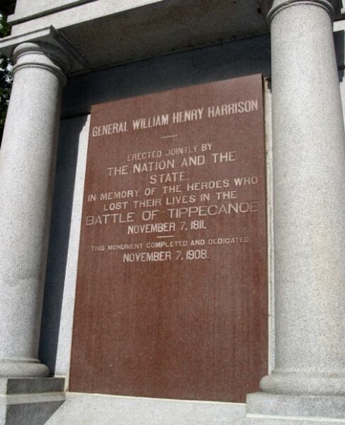 TIPPECANOE BATTLEFIELD MEMORIAL PLAQUE D
