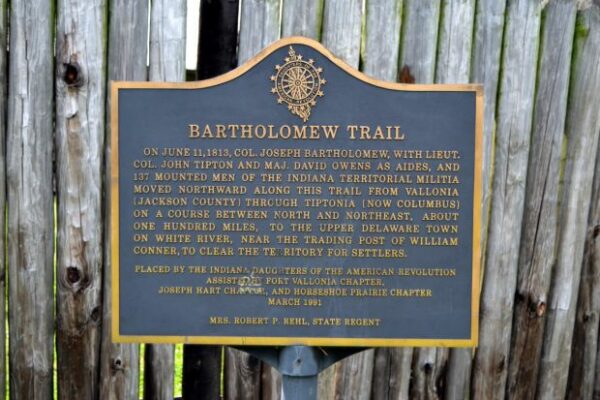 BARTHOLOMEW TRAIL MEMORIAL MARKER