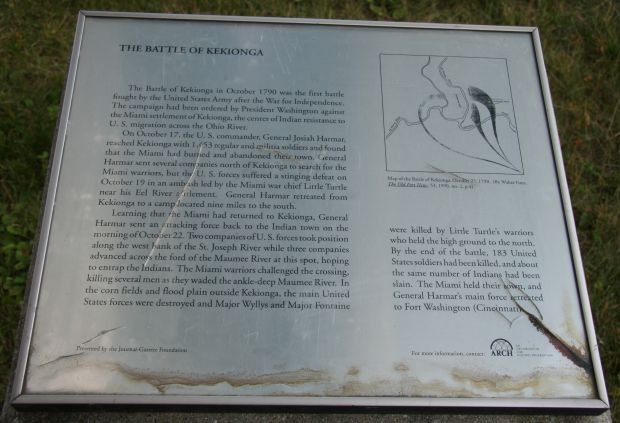 THE BATTLE OF KEKIONGA WAR MEMORIAL PLAQUE