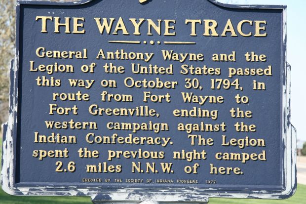 THE WAYNE TRACE MEMORIAL MARKER