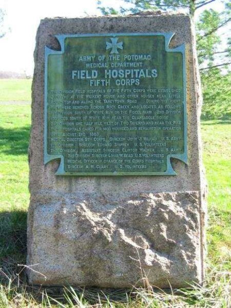 FIELD HOSPITALS FIFTH CORPS WAR MEMORIAL