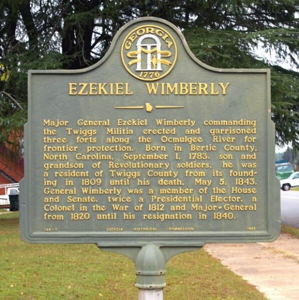 EZEKIEL WIMBERLEY MEMORIAL MARKER