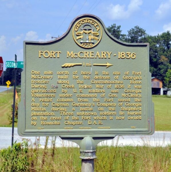 FORT MCCREARY-1836 MEMORIAL MARKER