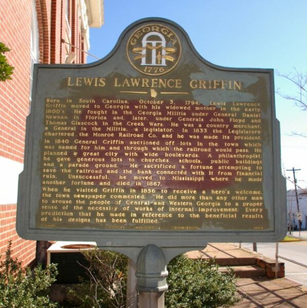 LEWIS LAWRENCE GRIFFIN MEMORIAL MARKER