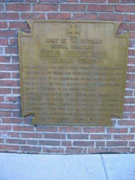 FIELD HOSPITALS CAVALRY CORPS WAR MEMORIAL