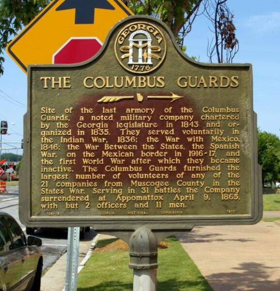 THE COLUMBUS GUARDS MEMORIAL MARKER