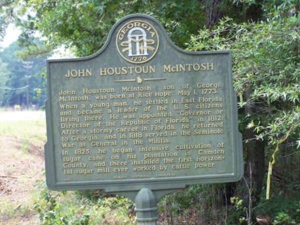 JOHN HOUSTON MCINTOSH MEMORIAL MARKER
