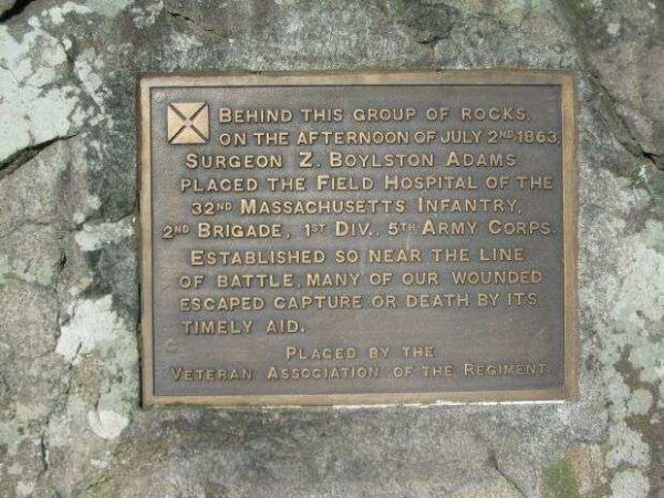 FIELD HOSPITAL OF THE 32ND MASSACHUSETTS INFANTRY WAR MEMORIAL