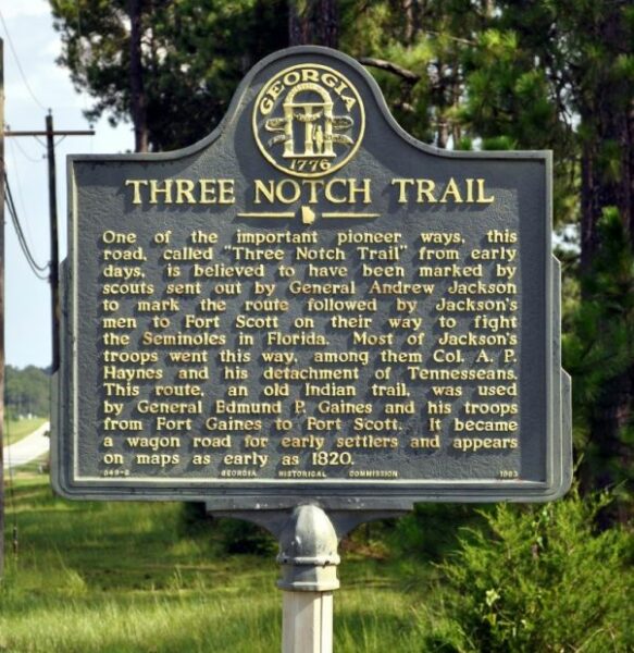 THREE NOTCH TRAIL MEMORIAL MARKER