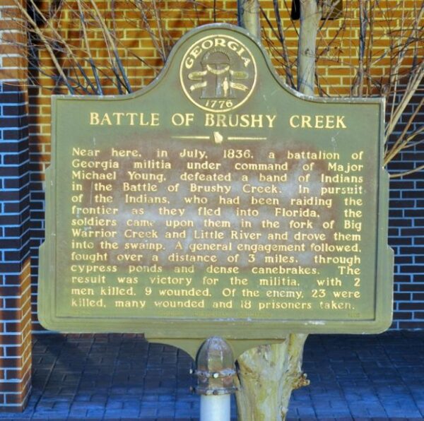 BATTLE OF BRUSHY CREEK MEMORIAL MARKER