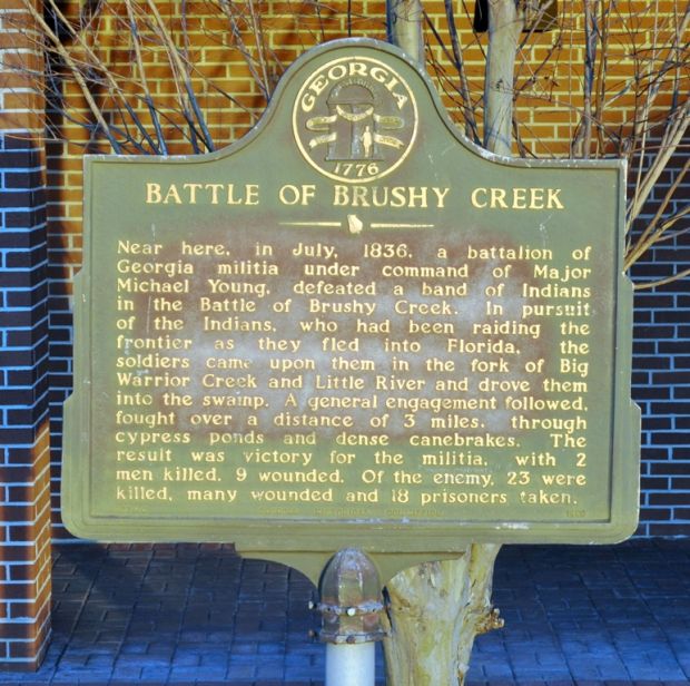 BATTLE OF BRUSHY CREEK MEMORIAL MARKER