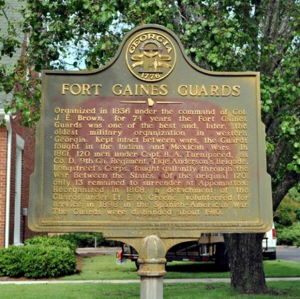 FORT GAINES GUARDS MEMORIAL MARKER