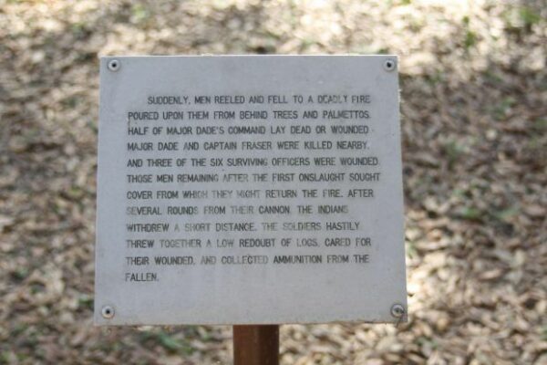 DADE BATTLEFIELD WAR MEMORIAL PLAQUE C