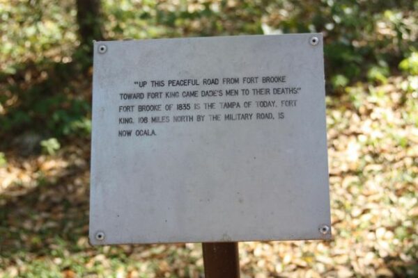 DADE BATTLEFIELD WAR MEMORIAL PLAQUE A